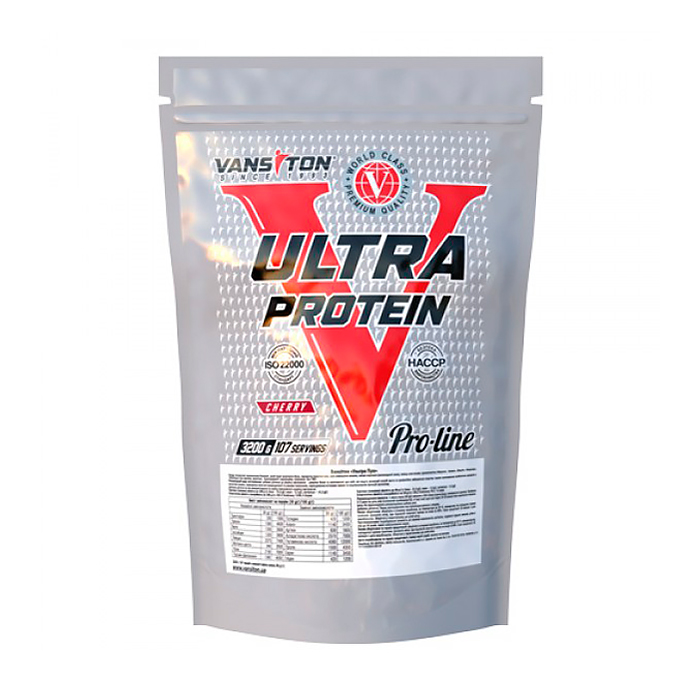 Протеїн Vansiton Ultra Protein в порошку, зі смаком вишні, 3.2 кг